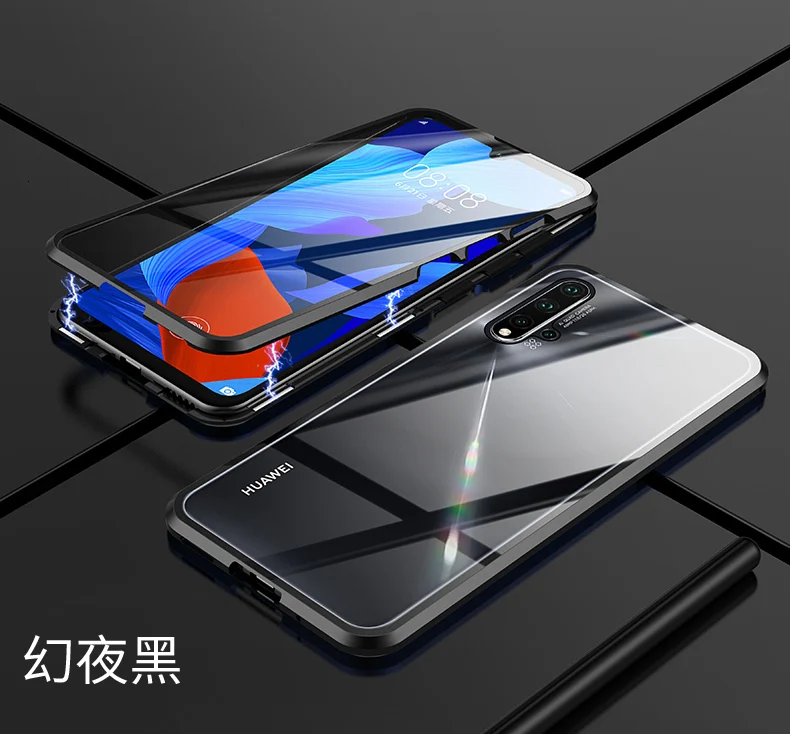 Чехол для Huawei P30 Роскошный чехол Бампер Жесткий 360 Защитный корпус металлический