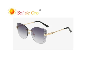 

SOL DE ORO NEW TREND SUNGLASSES CAT'S EAR DIAMOND PRINT OCEAN PLATE SUNGLASSES SHADES WOMEN SEXY WOMAN FASHION 2020