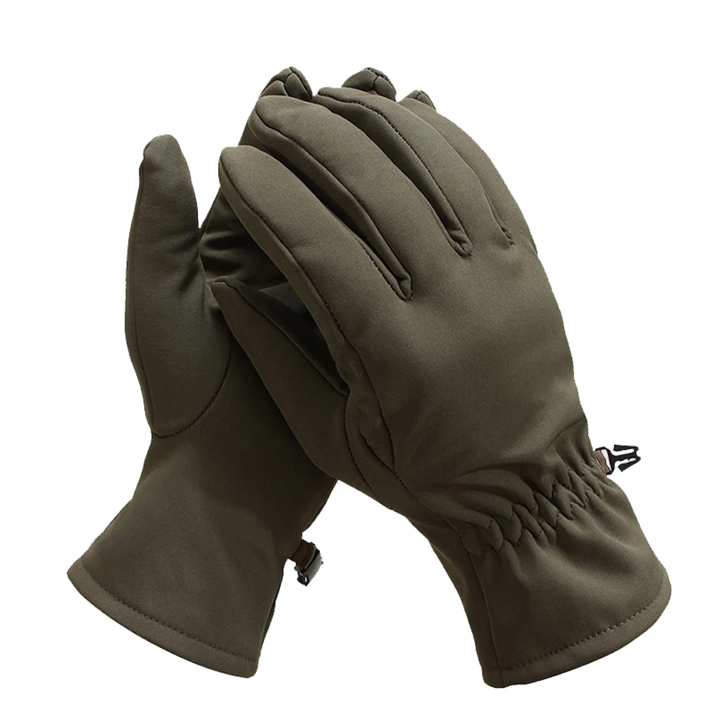 Outdoor Cycling Gloves Winter Warm Soft Gloves Sunscreen Touch Screen Windproof Waterproof Gloves Winter Sports Fleece Gloves