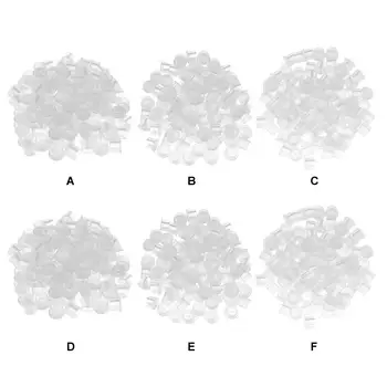 

100Pcs Plastic Microblading Tattoo Ink Cup Cap Pigment Clear Holder Container S/M/L Size For Needle Tip Grip Power Supply