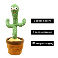 Walaka Jouet en Peluche Mignon De Cactus Jouets Amusants pour L/éDaucation De La Petite Enfance Cactus De Danse /éLectronique De Secousse