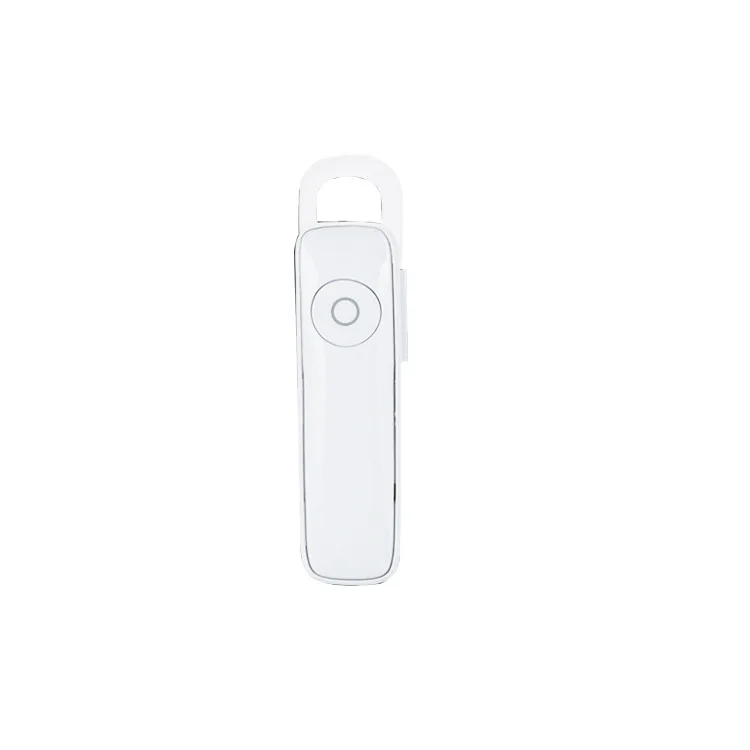 white earphone Bluetooth наушники с одним крюком бизнес Беспроводные наушники с функцией шумоподавления спортивные потонепроницаемые с микрофоном для автомобиля Hands free телефонный звонок - Цвет: white earphone