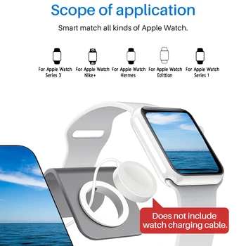 

3 In 1 Earphone Charging Anti Slip Support QI Fast High Power Dock Station 7.5W 10W Wireless Charger Electric Desktop For IPhone