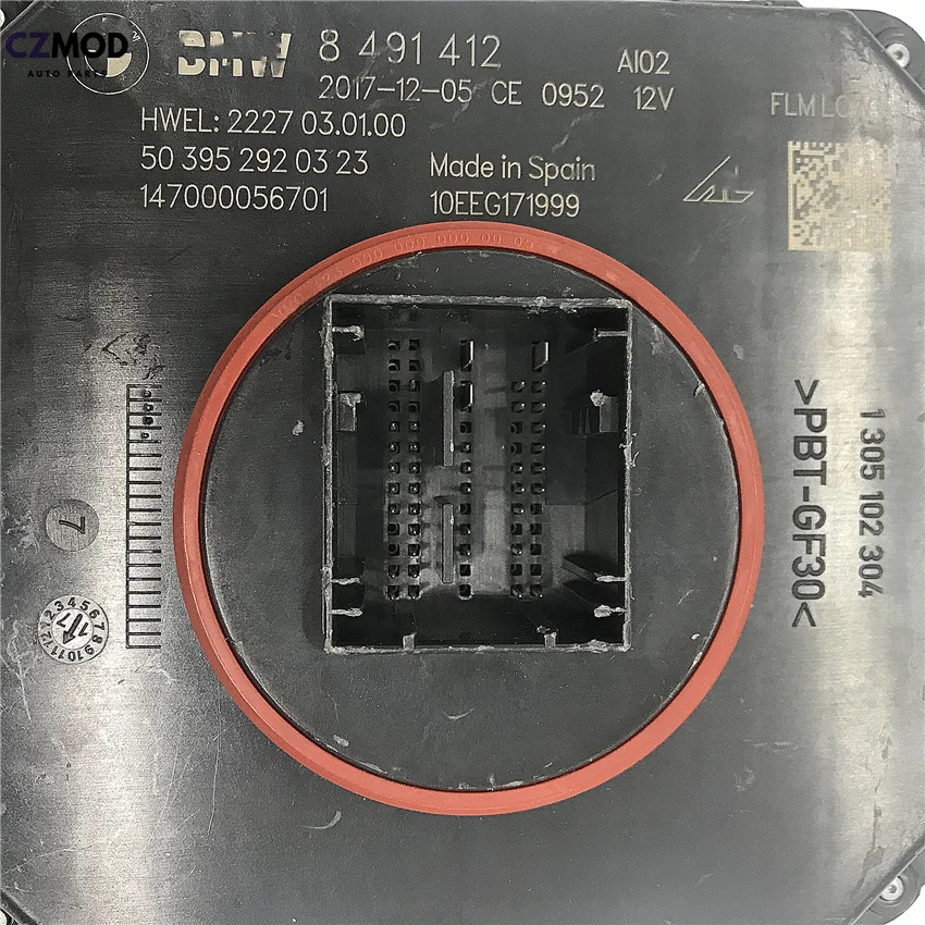 CZMOD 8 491 412 147000056701 светодиодный модуль управления драйвером компьютер ECU 8491412 10EEG171999 Подержанные автомобильные аксессуары