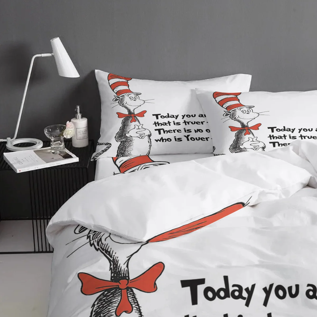 Sox Cat ношение высокой шляпе нарисованная вручную Dr. Seuss печать пользовательские