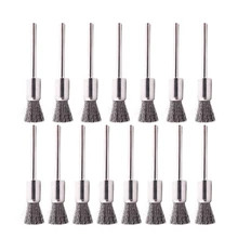 3 мм прямой хвостовик проволочная щетка полировальная щетка для чистки 15 шт