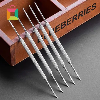 

BeautyBigBang portable stainless steel toe file non-slip handle pedicure toe nail nail tool nail picker BB2