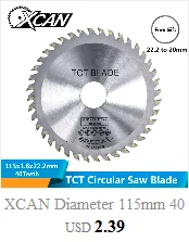 XCAN 1 шт. Диаметр 250-300 мм 28/40/60/80T циркулярная пила по дереву лезвие mulitpurpose TCT твердосплавный пильный диск