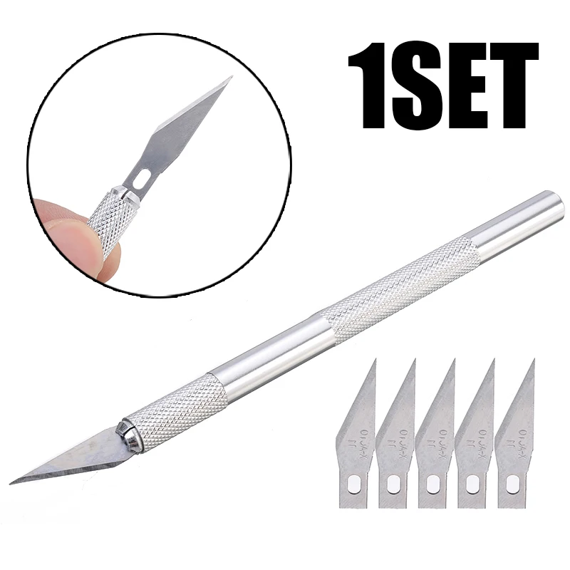 6 blades Precision box cutter size 1 scalpel model 