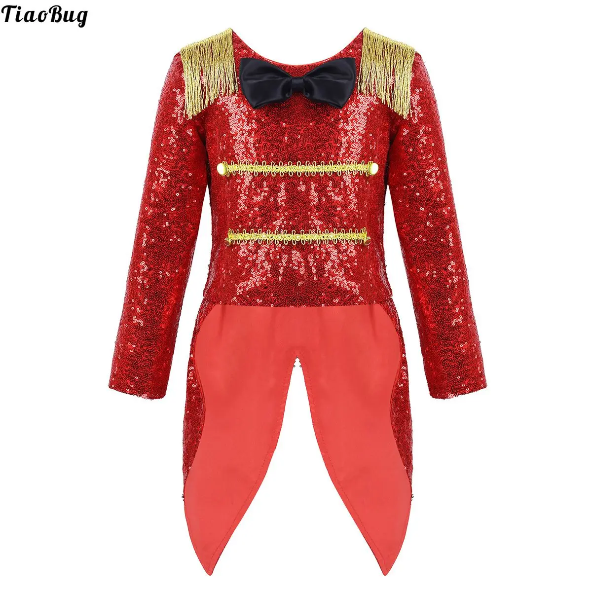 Детское блестящее пальто с бахромой и блестками для девочек мальчиков | Детская