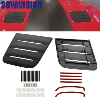 

For Ford Mustang Roush 2018+ Car Black Engine Outlet Decorative ABS