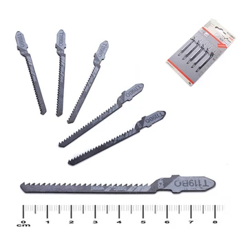 

5Pcs T119BO Jigsaw Saw Blades Curved Cut For Makita/Festool/Hitachi Curved Cutting Softwood T-Shank Jig Saw Blade
