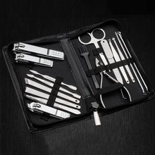16 шт./1 набор, педикюрные ножницы, пинцет, нож, ушные палочки, инструменты для маникюра, профессиональные маникюрные инструменты для ногтей, набор