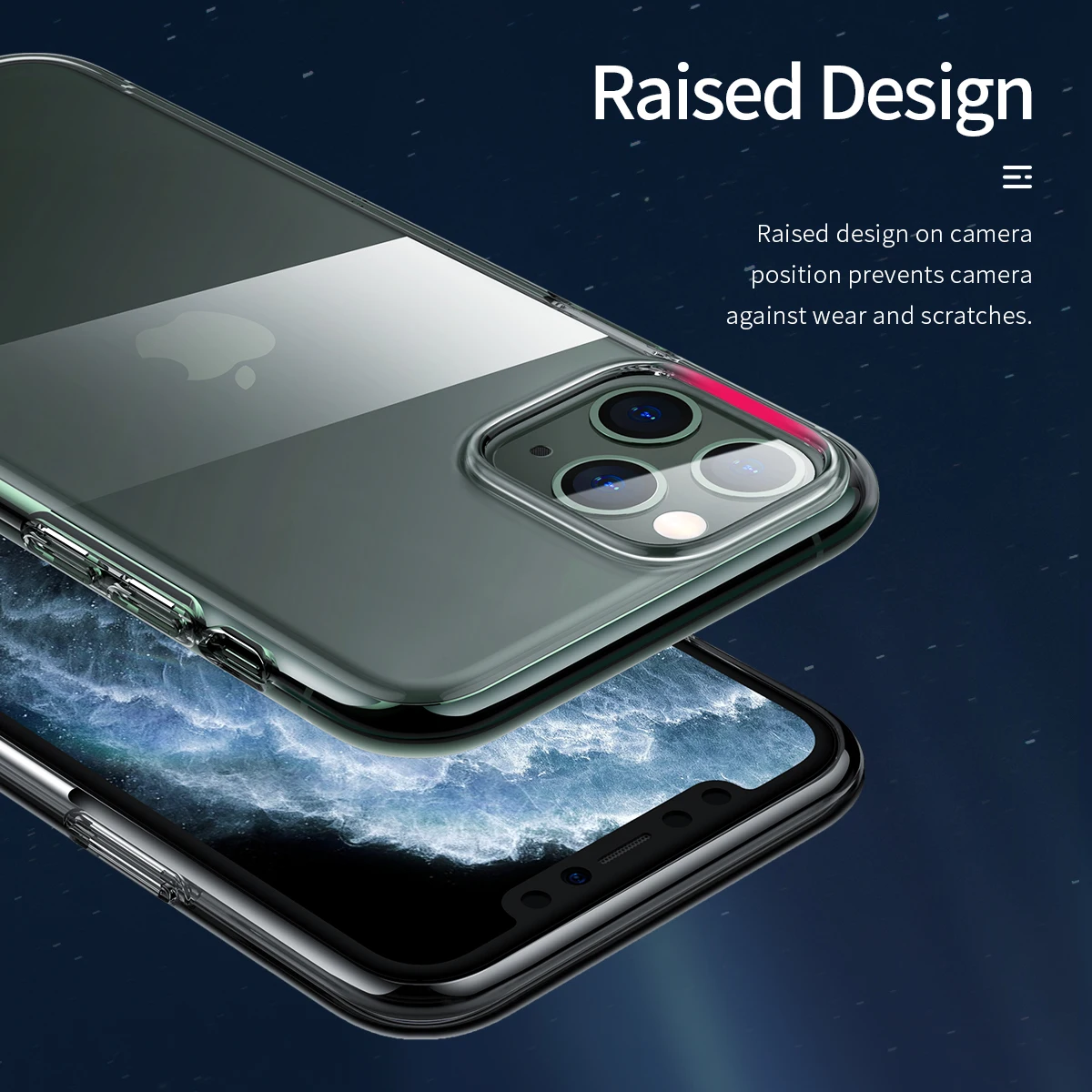 ROCK тонкий Тонкий прозрачный чехол для телефона высокой четкости для iPhone 11 Pro Max Прозрачный Мягкий ТПУ силиконовый защитный чехол для телефона