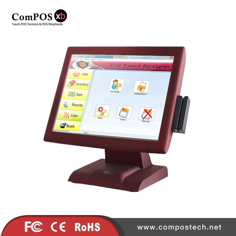 

Featured POS system 15 inch capacitive touch screen POS terminal With MSR for Convenience store