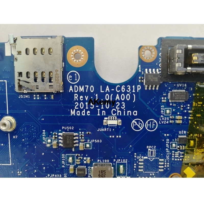 E5470 5470 материнская плата для DELL CN-0HCPOK 0HCPOK LA-C631P материнская плата для ноутбука E5470 5470 материнская плата i5-6300U тест ОК