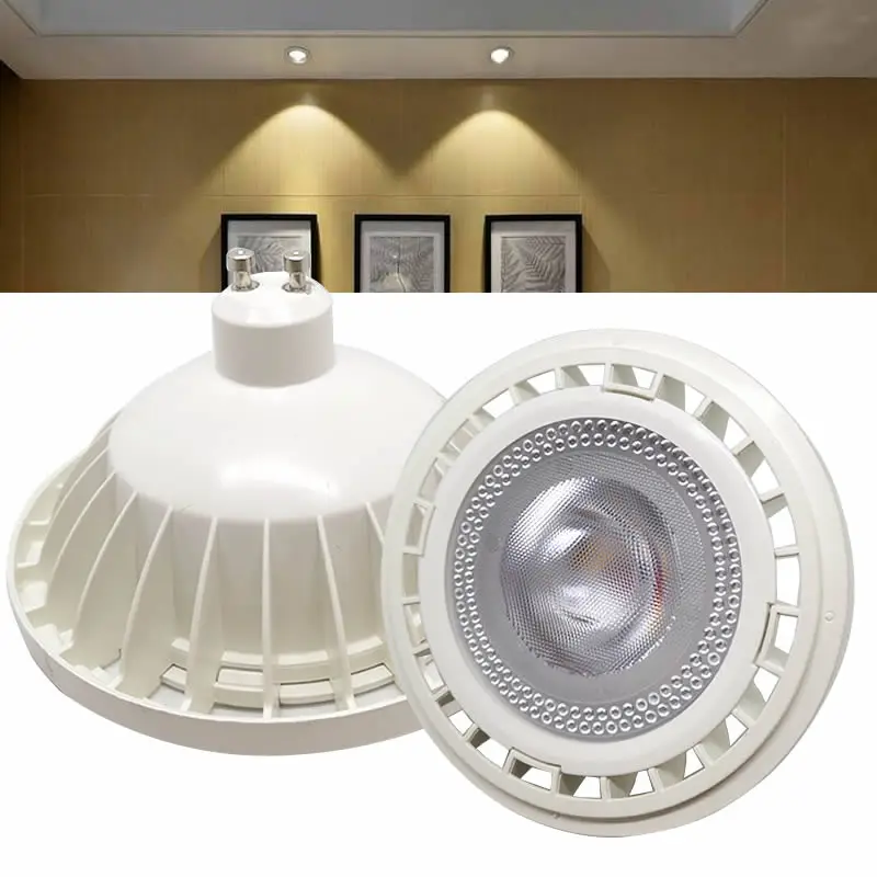 

Super bright AR111 LED Spotlight Down-Lamp QR111 Downlight G53 GU10 Base AC 220V High quality Warm white Cold white