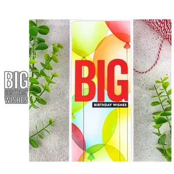 

Big birthday wishes METAL CUTTING DIES Stencil Scrapbooking Photo Album Card Paper Embossing Craft DIY