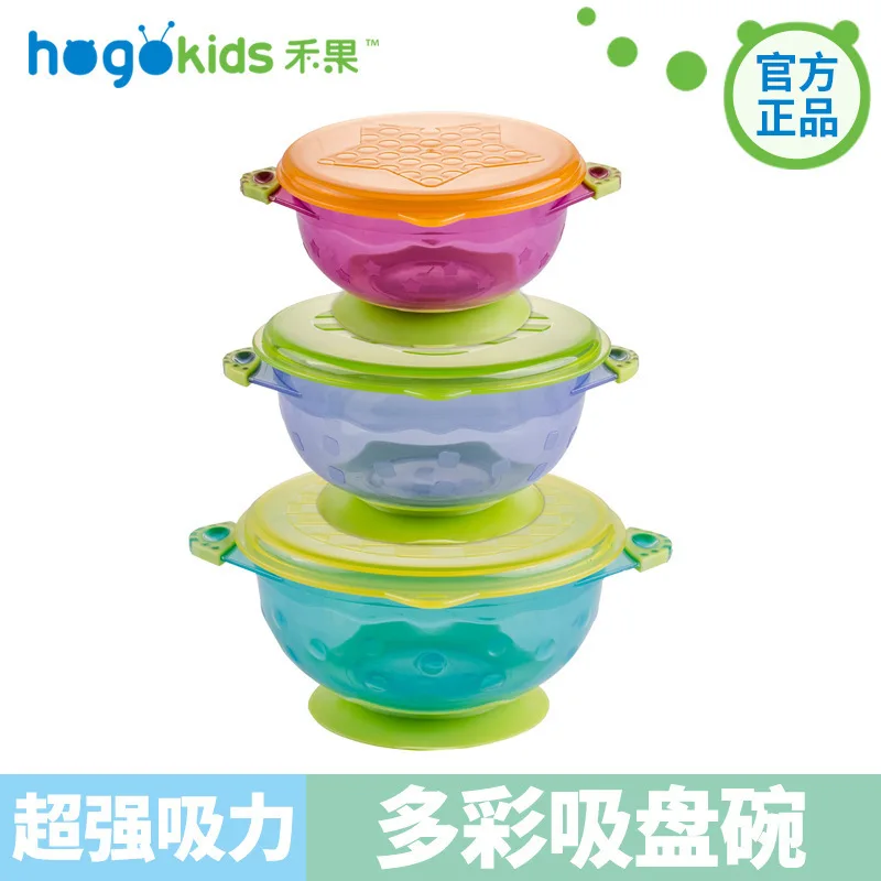 Hogokids er tong wan детская миска, детская посуда, набор из трех предметов-младенцы, небьющиеся, безопасные, экологически чистые