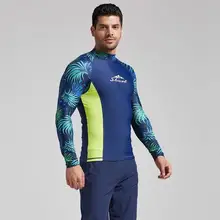 SBART Цветочные Рашгард для мужчин лайкра Рашгард для серфинга рубашка для плавания с защитой от ультрафиолетовых лучей с длинными рукавами одежда для плавания парусный гидрокостюм для дайвинга