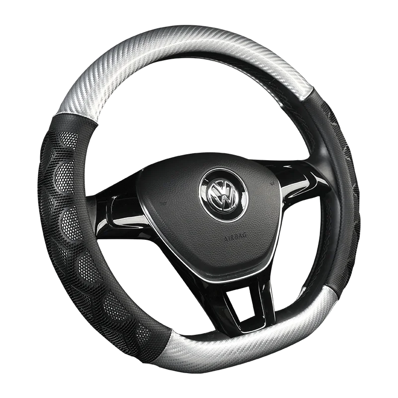 Автомобильный кожаный чехол на руль из углеродного волокна для Skoda Octavia a5 a 5 Superb 2012