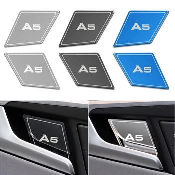 

Auto Interior Door Handle Wrist Bowl Trim Stickers Car Styling Accessories Case For Audi A5 2016-2019 4pcs