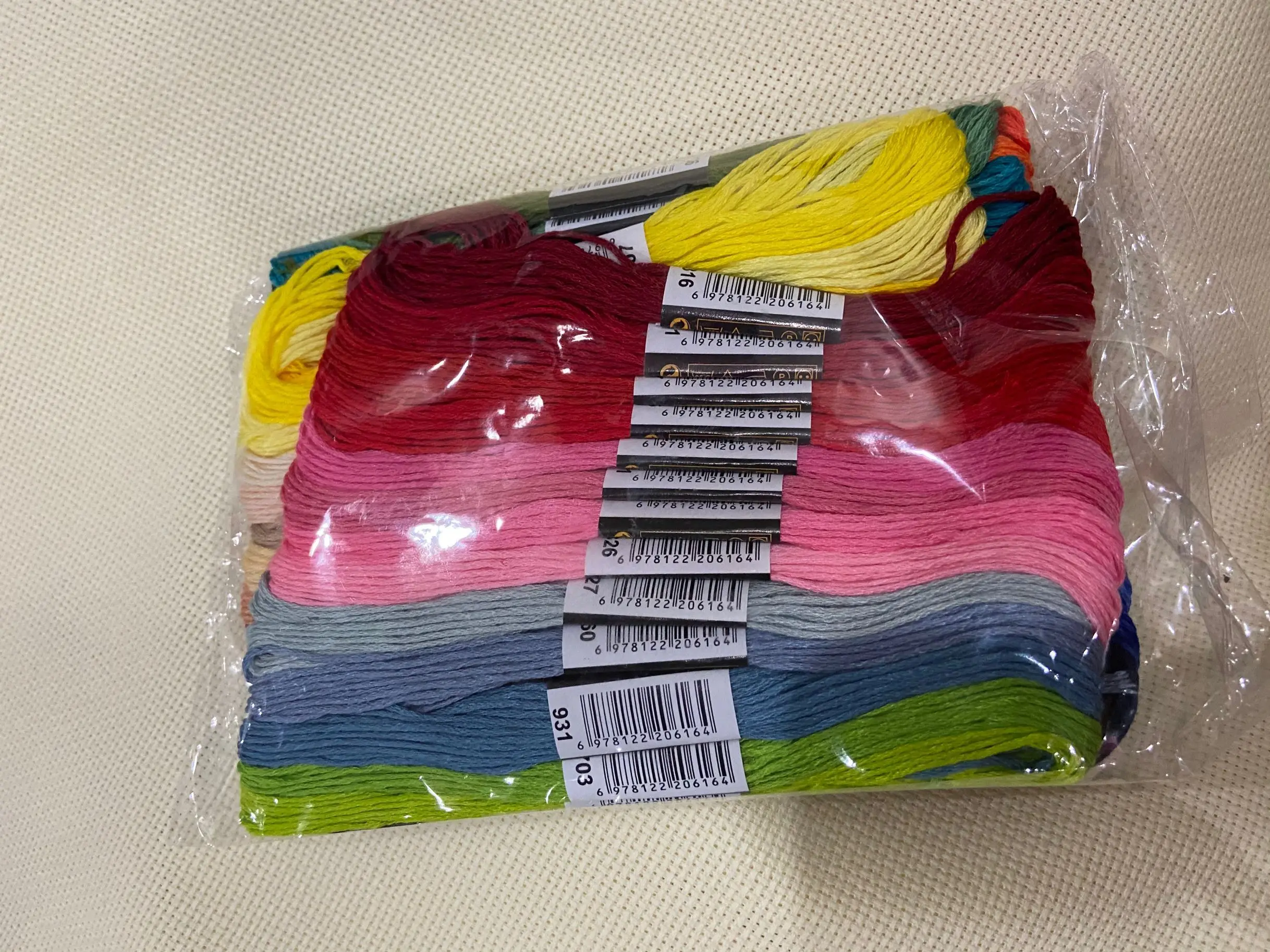 Cxc-Cross Stitch Thread, Embroidery Floss, Sewing Skeins, Craft DIY Bracelet, Braided, 30 Colors
