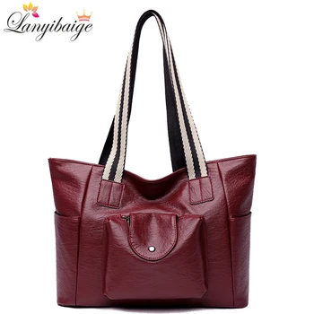 

Luxury Handbags Women Bags Designer High Capacity Soft Leather Handbags Women bolso mujer Casual Tote Bag Female Shoulder Bag