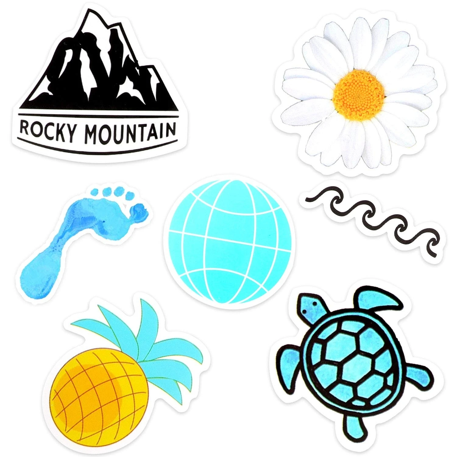 かわいいステッカー水ボトルとラップトップビニールステッカー防水dacalパックhydroflasks電話ケース 大人 車 7 個 Stickers Aliexpress
