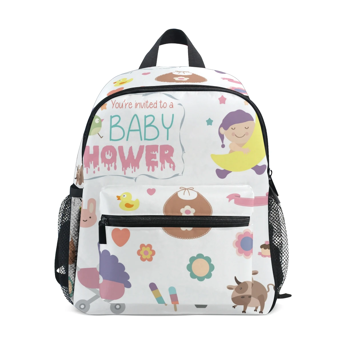 ALAZA, школьная сумка для детей, детский сад, сумка для дошкольников, детская сумка, подходит для детей от 3 до 8 лет, маленькая милая сумка, рюкзак - Цвет: Белый