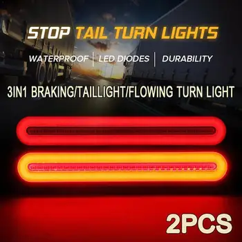 

Car Truck DRL LED Light Bar Brake Flowing Turn Signal Tail Stop Lights Exterior Strip Led Car Z8Z1