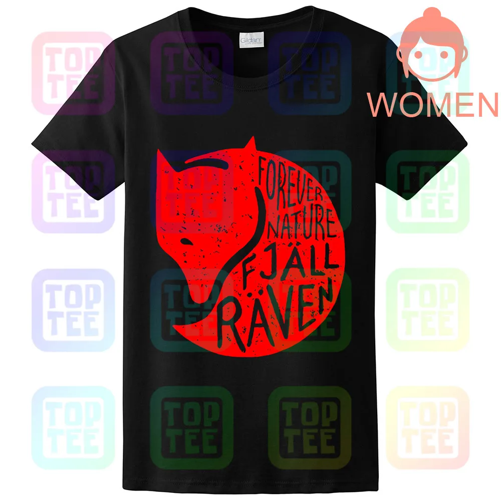 WOMEN-BLACK Fjall-Men'S Forever Nature футболка с Рэйвен унисекс размер S-3XL - Цвет: WOMEN-BLACK