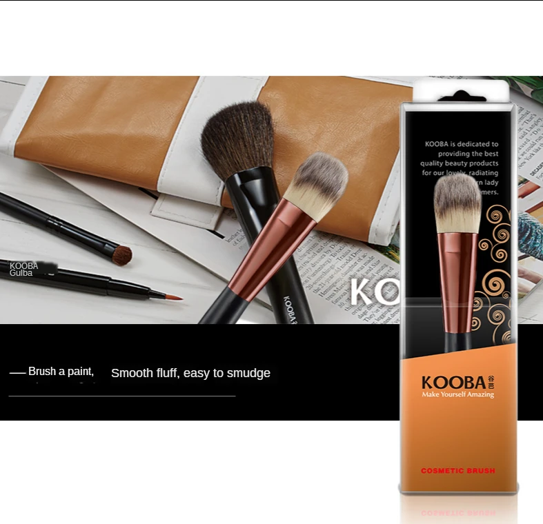 Fundação Blush Escova Rosto Compõem Profissional Ferramenta Cosmética Corretivo pó 1pc 5 Beleza e saúde