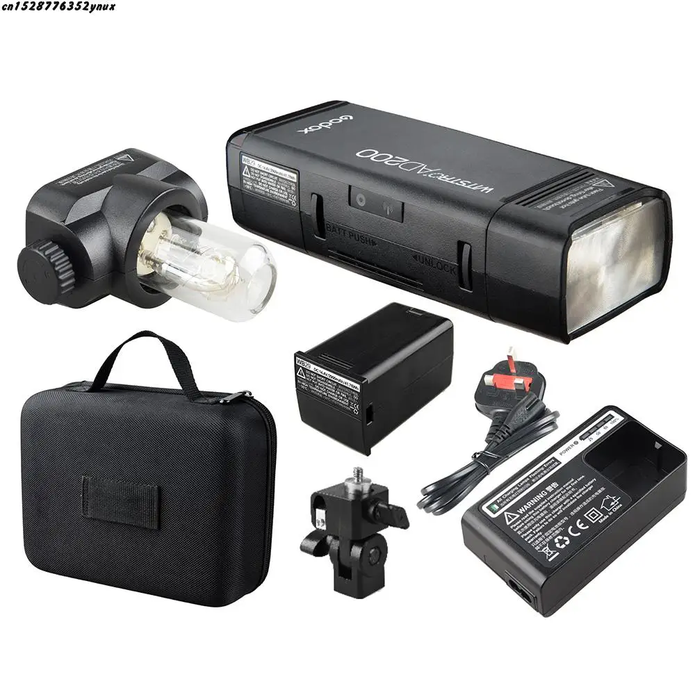 Godox AD200 200W карманная Вспышка Встроенная 2,4G Беспроводная X Mini ttl Speedlite с 2 световыми головками для камер Nikon Sony Canon EOS