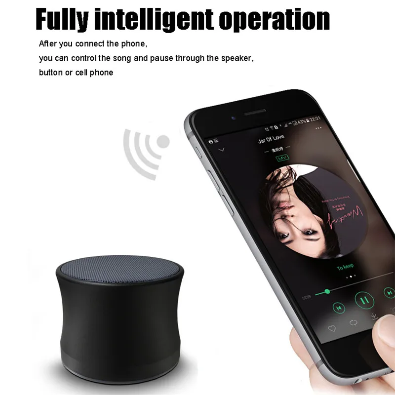 ABDO ks-01 ударный динамик bluetooth Мини Металлические стерео беспроводные колонки Портативный TF USB altavoz caixa de som