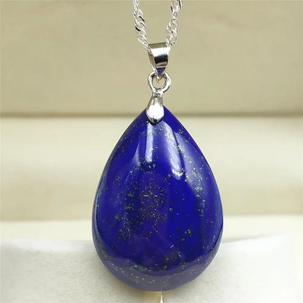 

Natural Royal Blue Lapis Lazuli Pendant Women Men 30x21x8mm Party New Gift Stone Crystal Necklace Pendant AAAAA