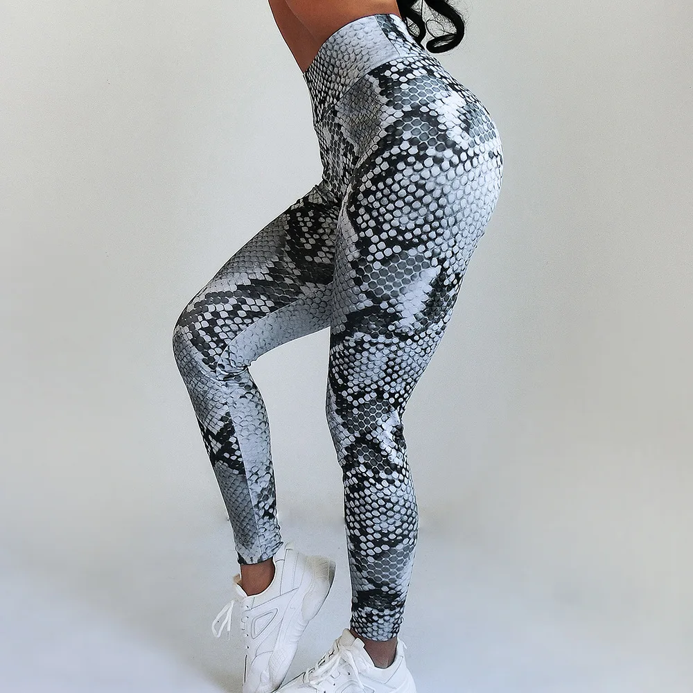 

2019 New Popular Slim Hot Selling Casual Printed Fitness Sports Casual Yoga Ninth Pants Women