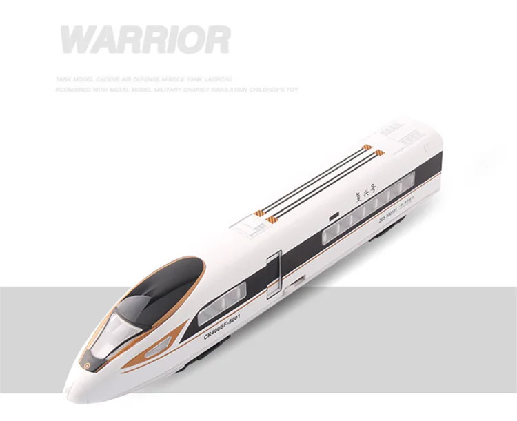 High quality 1:87 Renaissance high-speed train alloy model,simulation sound and light pull back children's toys,free shipping