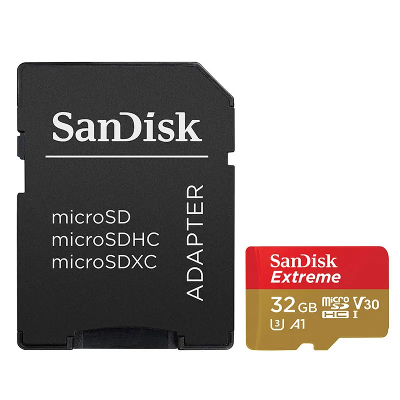 Extreme 32GB SanDisk Оригинальная карта памяти 256 ГБ 128 Гб 64 ГБ 32 ГБ Micro sd карта класс 10 U3 V30 4K UHD флэш-карты памяти Microsd TF/sd карта - Емкость: Extreme 32GB