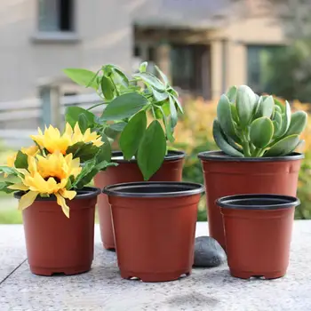 

50Pcs Plastic Nursery Flower Plant Pot Seedling Holder Garden Planter Decor
