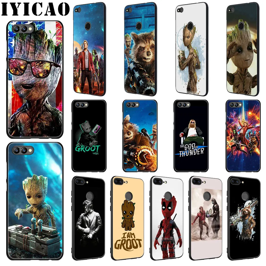 IYICAO Guardians of the for Galaxy Soft Silicone Case Huawei Honor view 20 9X Pro 10 9 8 Lite 8X 8C 7X 7C Note |