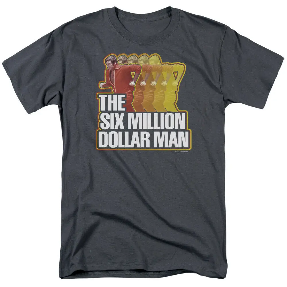 Футболка с надписью Die Six Million Dollar Man Run Schnell lizenziero Erwachsenen | Мужская одежда