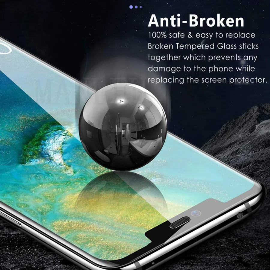 3D изогнутое антишпионское закаленное стекло премиум класса для huawei mate 20 Pro, чехол, полное покрытие, защита экрана, mate 20 Pro