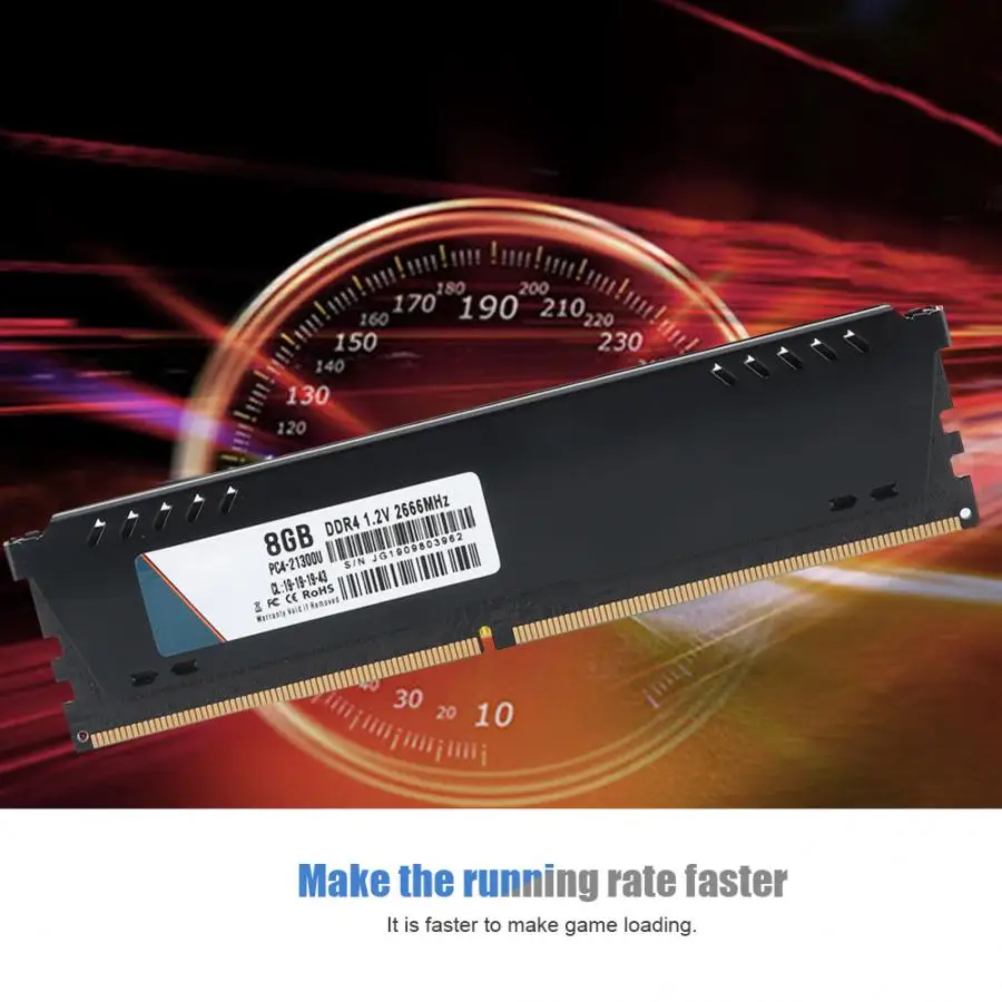 DDR4 2666MHZ PC4-21300U 8G Настольный банк памяти с теплоотводом жилет для игр/офиса