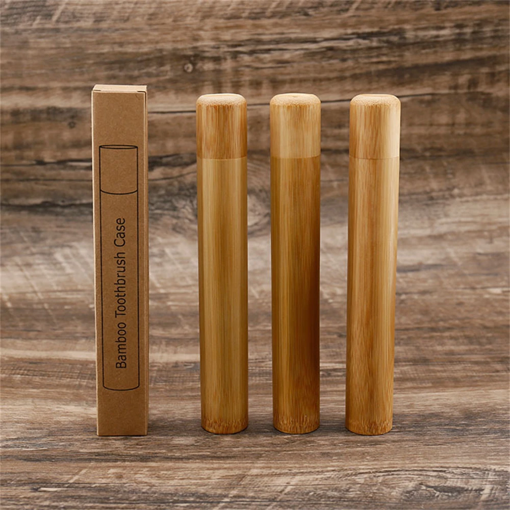 Eco-Friendly Bamboo Toothbrush Travel Case