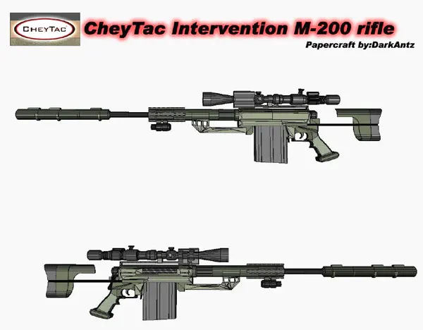 Бумага CheyTacM200 модель оружия игрушки ручной работы 3D DIY Материал руководство вечерние шоу реквизит Tide коллекция детский подарок 2174