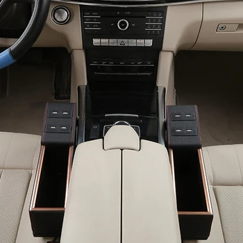 

Car Seat Gap Storage Storage Box Multi-Function Car Storage Box with USB Charging