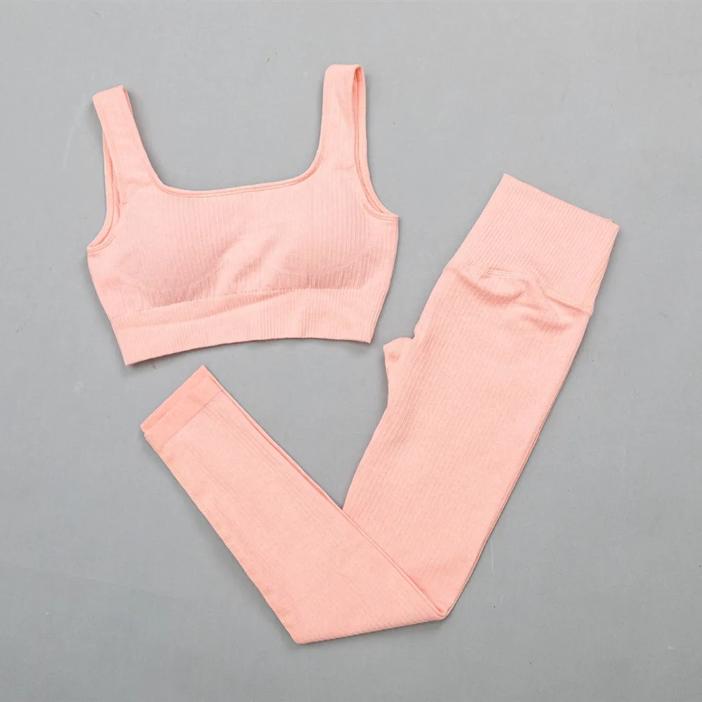 文胸+长裤套装-桔粉_28