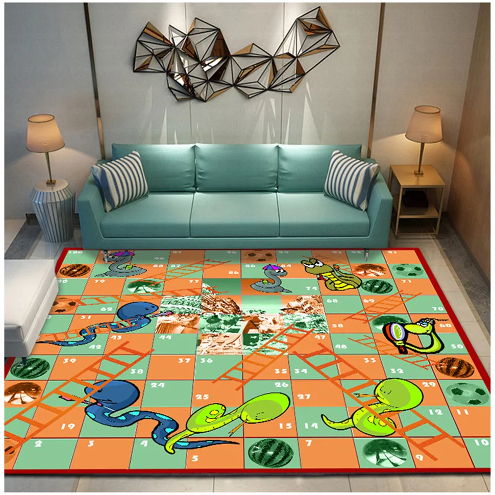 Football 3D Printed Carpet Soft Flannel Memory Foam Home Large Mat Child/Baby Play Crawl Area Rugs Cute Kids Room Decor Carpets