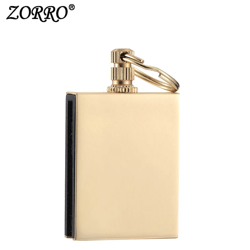 Light plate New Zorro copper lighter kerosene creative lettering ten thousand times match man lighter personality gift boyfriend - Цвет: Light plate